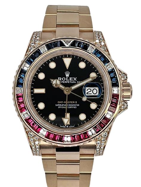 rolex gmt master 2 rosegold|Rolex gmt ruby sapphire.